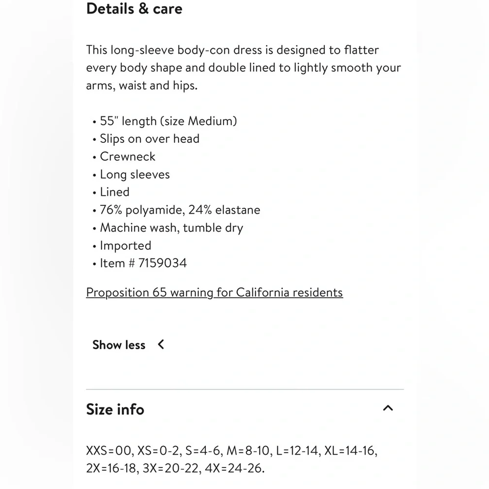 SKIMS maxi dress
Fits Everybody Crew Neck
Long Sleeve Dress - Picture 4 of 8